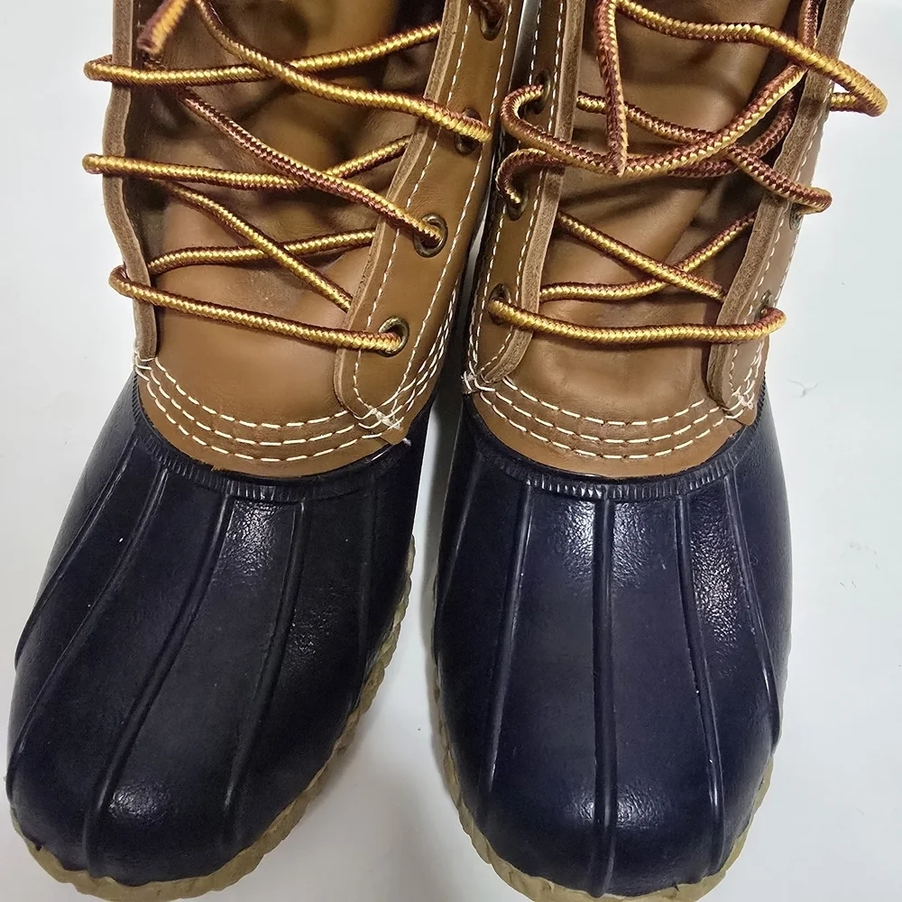 Bean boots by L.L.Bean made in Maine blue and brown